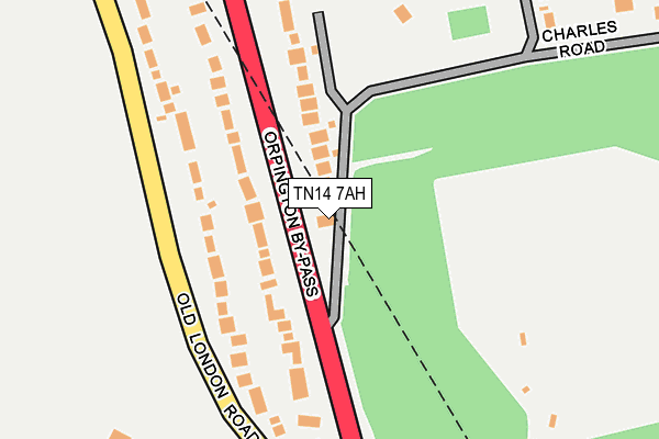TN14 7AH map - OS OpenMap – Local (Ordnance Survey) TN14 7AH map - OS OpenMap – Local (Ordnance Survey)