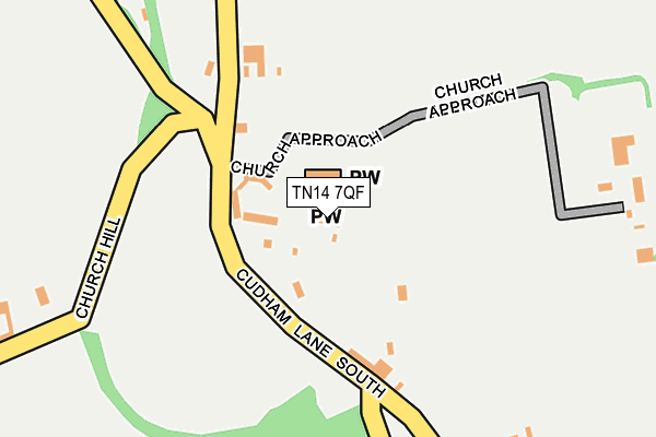 TN14 7QF map - OS OpenMap – Local (Ordnance Survey)