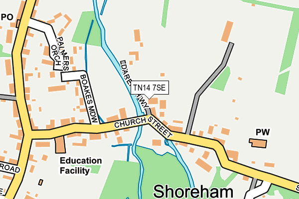 TN14 7SE map - OS OpenMap – Local (Ordnance Survey) TN14 7SE map - OS OpenMap – Local (Ordnance Survey)