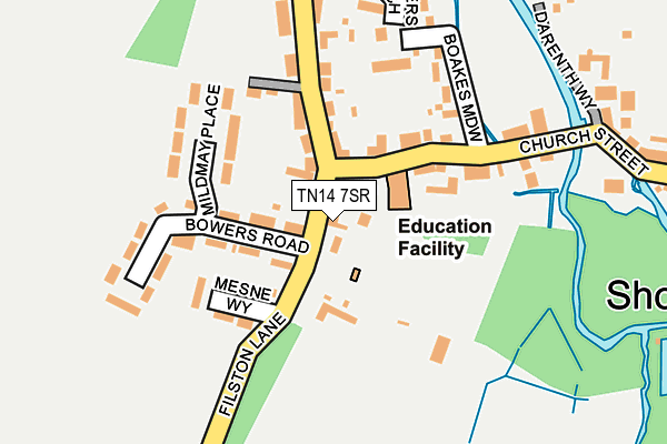TN14 7SR map - OS OpenMap – Local (Ordnance Survey) TN14 7SR map - OS OpenMap – Local (Ordnance Survey)