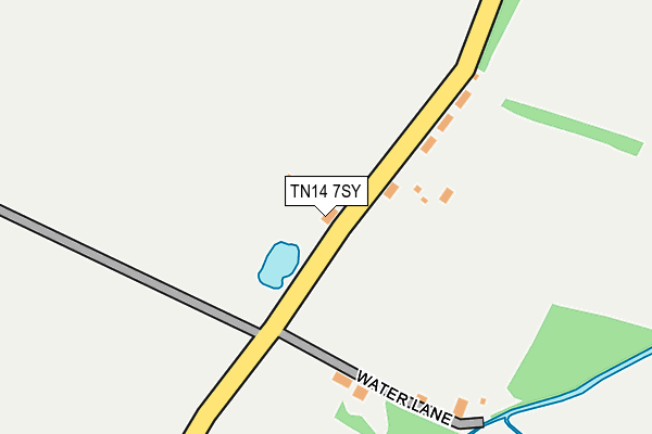 TN14 7SY map - OS OpenMap – Local (Ordnance Survey) TN14 7SY map - OS OpenMap – Local (Ordnance Survey)