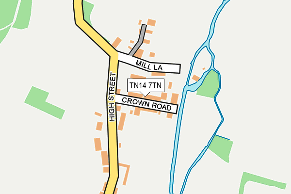 TN14 7TN map - OS OpenMap – Local (Ordnance Survey) TN14 7TN map - OS OpenMap – Local (Ordnance Survey)