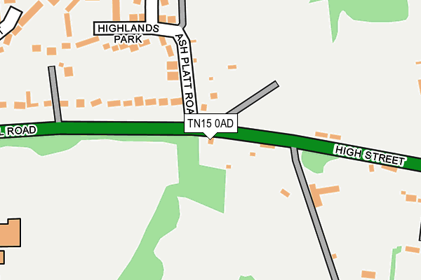 TN15 0AD map - OS OpenMap – Local (Ordnance Survey) TN15 0AD map - OS OpenMap – Local (Ordnance Survey)