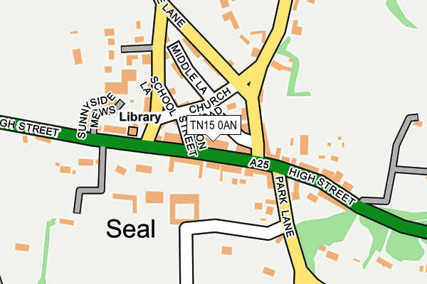 TN15 0AN map - OS OpenMap – Local (Ordnance Survey) TN15 0AN map - OS OpenMap – Local (Ordnance Survey)