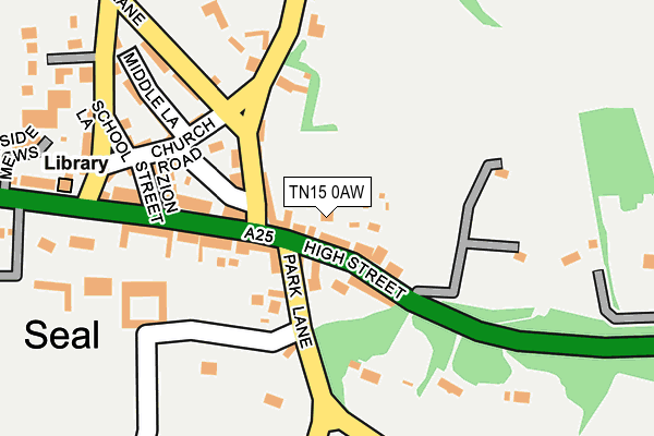 TN15 0AW map - OS OpenMap – Local (Ordnance Survey) TN15 0AW map - OS OpenMap – Local (Ordnance Survey)
