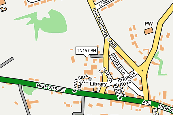 TN15 0BH map - OS OpenMap – Local (Ordnance Survey) TN15 0BH map - OS OpenMap – Local (Ordnance Survey)