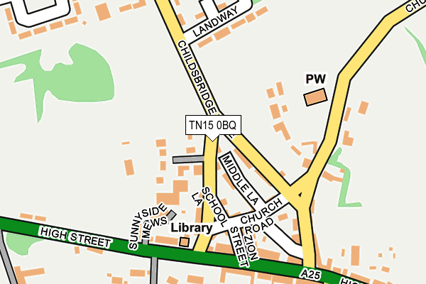 TN15 0BQ map - OS OpenMap – Local (Ordnance Survey) TN15 0BQ map - OS OpenMap – Local (Ordnance Survey)