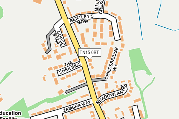 TN15 0BT map - OS OpenMap – Local (Ordnance Survey) TN15 0BT map - OS OpenMap – Local (Ordnance Survey)