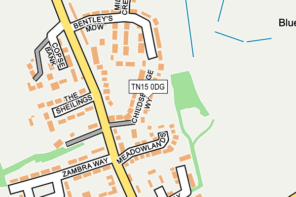 TN15 0DG map - OS OpenMap – Local (Ordnance Survey) TN15 0DG map - OS OpenMap – Local (Ordnance Survey)