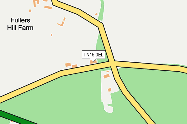 TN15 0EL map - OS OpenMap – Local (Ordnance Survey) TN15 0EL map - OS OpenMap – Local (Ordnance Survey)