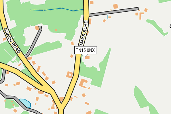 TN15 0NX map - OS OpenMap – Local (Ordnance Survey) TN15 0NX map - OS OpenMap – Local (Ordnance Survey)