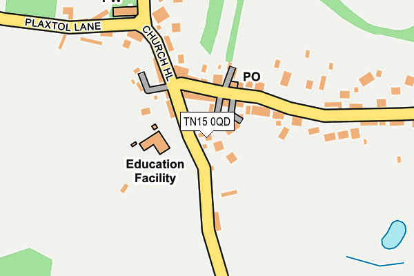 TN15 0QD map - OS OpenMap – Local (Ordnance Survey) TN15 0QD map - OS OpenMap – Local (Ordnance Survey)
