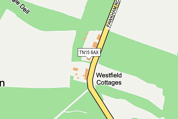 TN15 6AX map - OS OpenMap – Local (Ordnance Survey) TN15 6AX map - OS OpenMap – Local (Ordnance Survey)