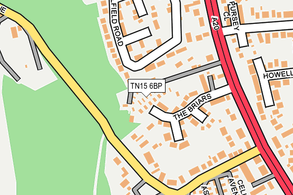 TN15 6BP map - OS OpenMap – Local (Ordnance Survey) TN15 6BP map - OS OpenMap – Local (Ordnance Survey)
