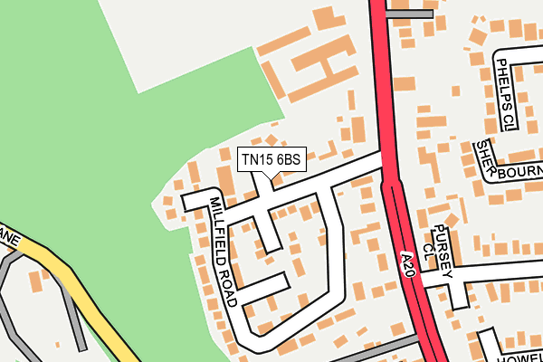 TN15 6BS map - OS OpenMap – Local (Ordnance Survey) TN15 6BS map - OS OpenMap – Local (Ordnance Survey)