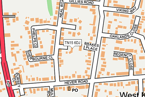 TN15 6DJ map - OS OpenMap – Local (Ordnance Survey) TN15 6DJ map - OS OpenMap – Local (Ordnance Survey)