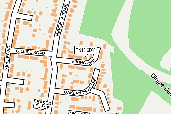 TN15 6DY map - OS OpenMap – Local (Ordnance Survey) TN15 6DY map - OS OpenMap – Local (Ordnance Survey)