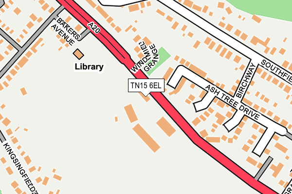 TN15 6EL map - OS OpenMap – Local (Ordnance Survey) TN15 6EL map - OS OpenMap – Local (Ordnance Survey)