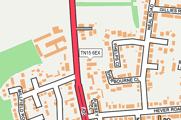 TN15 6EX map - OS OpenMap – Local (Ordnance Survey) TN15 6EX map - OS OpenMap – Local (Ordnance Survey)