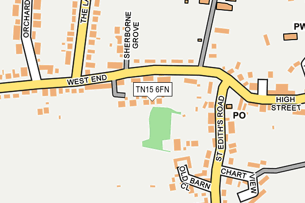 TN15 6FN map - OS OpenMap – Local (Ordnance Survey) TN15 6FN map - OS OpenMap – Local (Ordnance Survey)