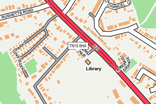 TN15 6HA map - OS OpenMap – Local (Ordnance Survey) TN15 6HA map - OS OpenMap – Local (Ordnance Survey)