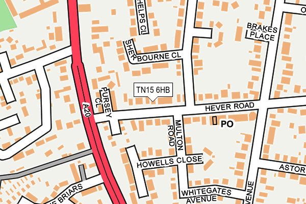 TN15 6HB map - OS OpenMap – Local (Ordnance Survey) TN15 6HB map - OS OpenMap – Local (Ordnance Survey)