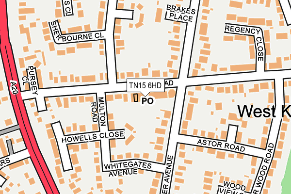 TN15 6HD map - OS OpenMap – Local (Ordnance Survey) TN15 6HD map - OS OpenMap – Local (Ordnance Survey)