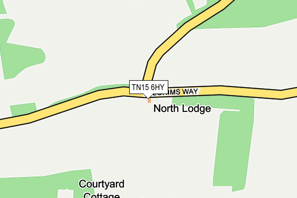 TN15 6HY map - OS OpenMap – Local (Ordnance Survey) TN15 6HY map - OS OpenMap – Local (Ordnance Survey)