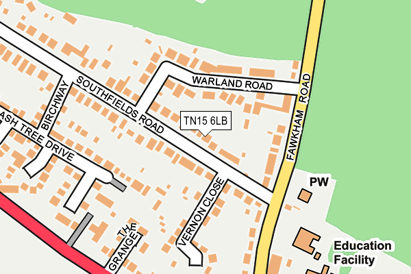 TN15 6LB map - OS OpenMap – Local (Ordnance Survey) TN15 6LB map - OS OpenMap – Local (Ordnance Survey)
