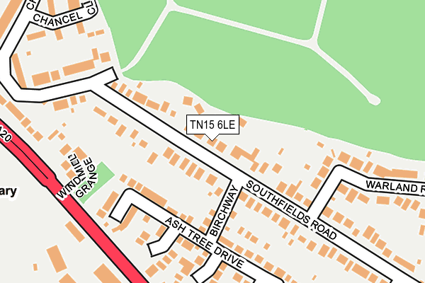 TN15 6LE map - OS OpenMap – Local (Ordnance Survey) TN15 6LE map - OS OpenMap – Local (Ordnance Survey)