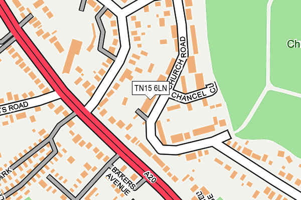 TN15 6LN map - OS OpenMap – Local (Ordnance Survey) TN15 6LN map - OS OpenMap – Local (Ordnance Survey)