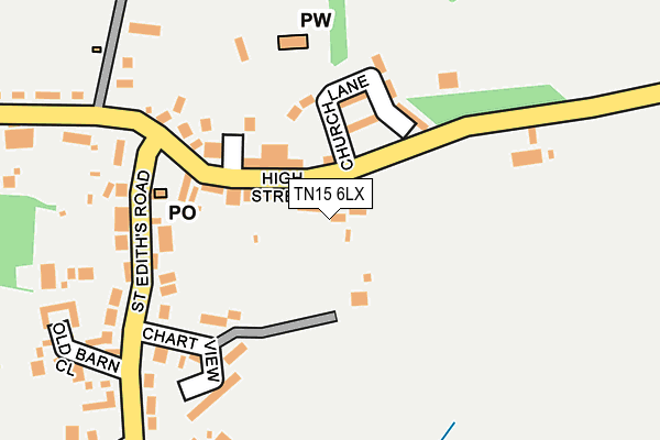 TN15 6LX map - OS OpenMap – Local (Ordnance Survey) TN15 6LX map - OS OpenMap – Local (Ordnance Survey)