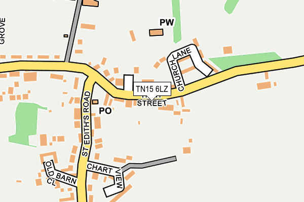 TN15 6LZ map - OS OpenMap – Local (Ordnance Survey) TN15 6LZ map - OS OpenMap – Local (Ordnance Survey)