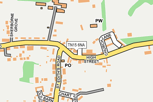 TN15 6NA map - OS OpenMap – Local (Ordnance Survey) TN15 6NA map - OS OpenMap – Local (Ordnance Survey)