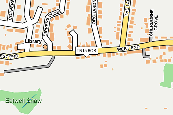 TN15 6QB map - OS OpenMap – Local (Ordnance Survey) TN15 6QB map - OS OpenMap – Local (Ordnance Survey)
