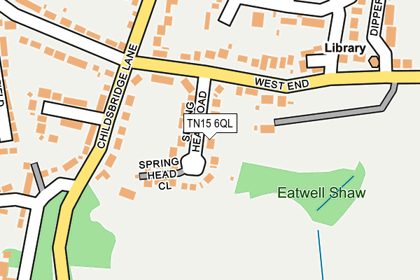 TN15 6QL map - OS OpenMap – Local (Ordnance Survey) TN15 6QL map - OS OpenMap – Local (Ordnance Survey)
