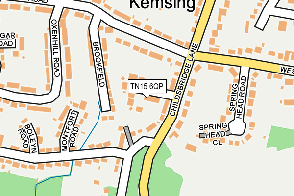TN15 6QP map - OS OpenMap – Local (Ordnance Survey) TN15 6QP map - OS OpenMap – Local (Ordnance Survey)
