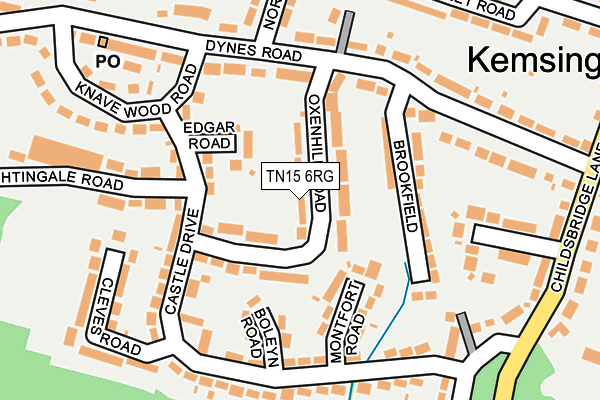 TN15 6RG map - OS OpenMap – Local (Ordnance Survey) TN15 6RG map - OS OpenMap – Local (Ordnance Survey)