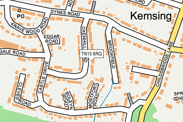 TN15 6RQ map - OS OpenMap – Local (Ordnance Survey)