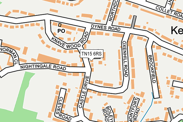 TN15 6RS map - OS OpenMap – Local (Ordnance Survey) TN15 6RS map - OS OpenMap – Local (Ordnance Survey)