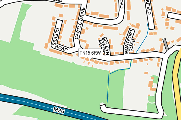 TN15 6RW map - OS OpenMap – Local (Ordnance Survey) TN15 6RW map - OS OpenMap – Local (Ordnance Survey)