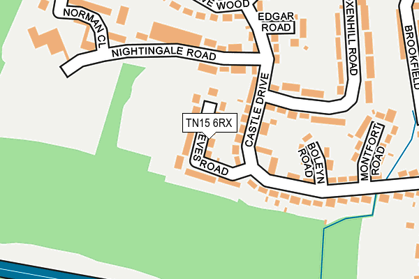 TN15 6RX map - OS OpenMap – Local (Ordnance Survey) TN15 6RX map - OS OpenMap – Local (Ordnance Survey)