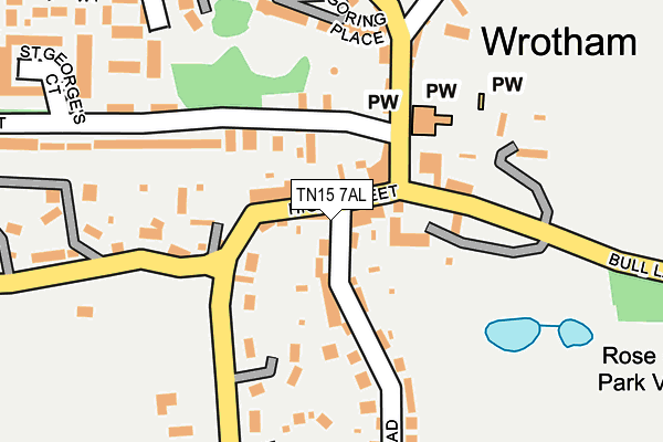 TN15 7AL map - OS OpenMap – Local (Ordnance Survey) TN15 7AL map - OS OpenMap – Local (Ordnance Survey)
