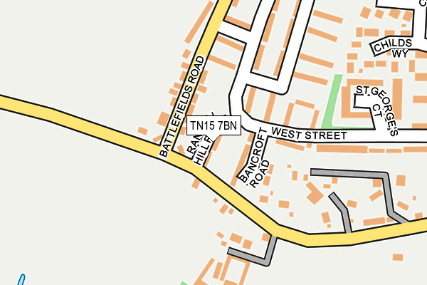 TN15 7BN map - OS OpenMap – Local (Ordnance Survey) TN15 7BN map - OS OpenMap – Local (Ordnance Survey)