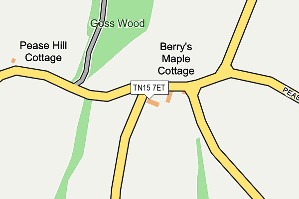 TN15 7ET map - OS OpenMap – Local (Ordnance Survey) TN15 7ET map - OS OpenMap – Local (Ordnance Survey)