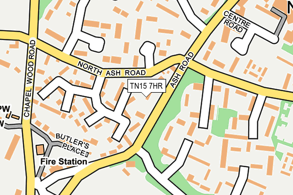 TN15 7HR map - OS OpenMap – Local (Ordnance Survey) TN15 7HR map - OS OpenMap – Local (Ordnance Survey)