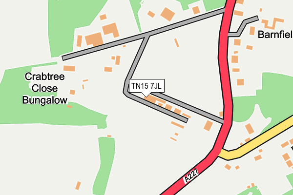 TN15 7JL map - OS OpenMap – Local (Ordnance Survey) TN15 7JL map - OS OpenMap – Local (Ordnance Survey)