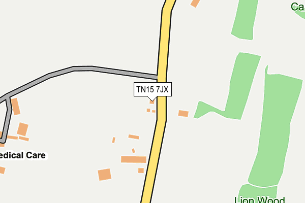TN15 7JX map - OS OpenMap – Local (Ordnance Survey) TN15 7JX map - OS OpenMap – Local (Ordnance Survey)