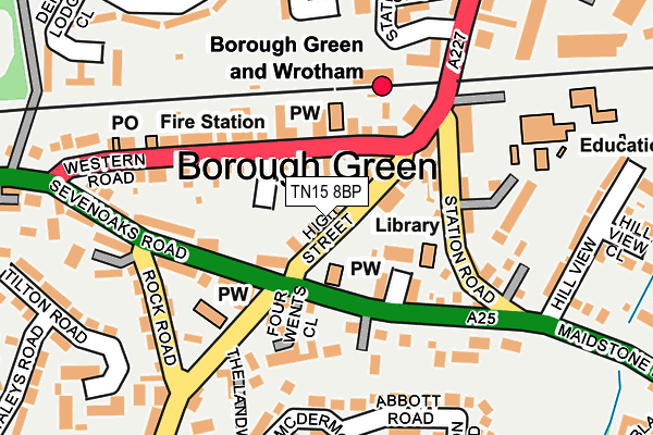 TN15 8BP map - OS OpenMap – Local (Ordnance Survey) TN15 8BP map - OS OpenMap – Local (Ordnance Survey)