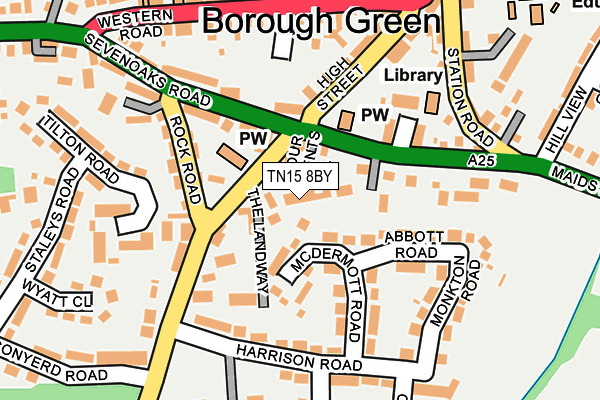 TN15 8BY map - OS OpenMap – Local (Ordnance Survey)